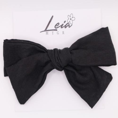 The classic fabric bow black rose XXL