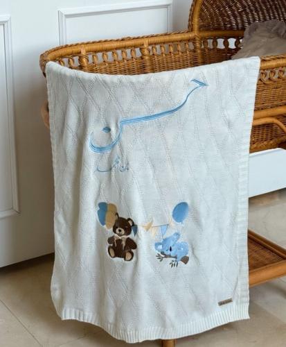 بطانيه مطرزه بتصميمين ( دب وكوالا )