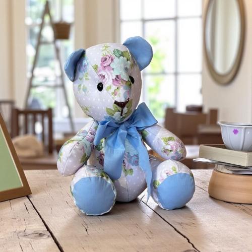 Cotton fabric teddy bear doll
