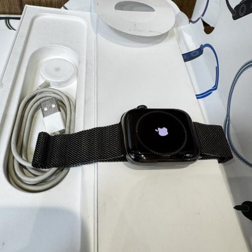 ساعة ابل الاصدار 7 مقاس 45 ستيل شريحة مستخدم نسبة...