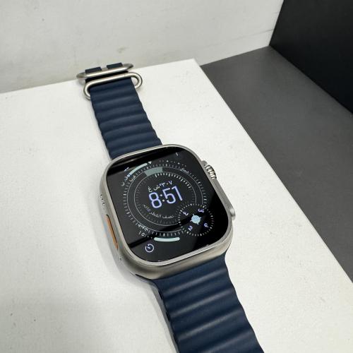 ساعة ابل التر 2 فضي مستخدم نظيف 99%