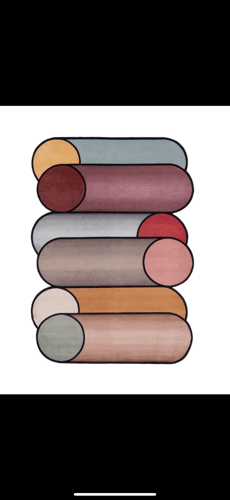 سجاد الألوان المتداخلة