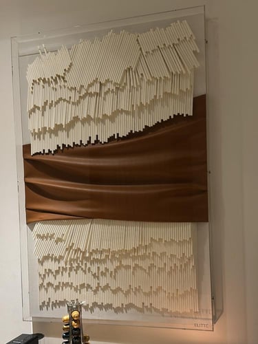 لوحة ثلاثية الأبعاد تموجات الجلد