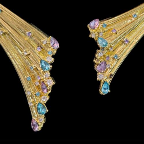 طقـم بتصميم إيطالي - مطلي بالـذهب