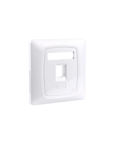 VOLFPUK1K FACEPLATE WHITE FOR 1 JACK