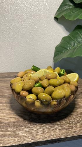 Green olives with pickles