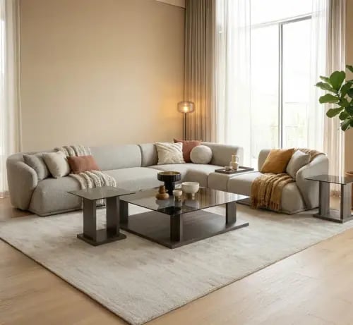 Corner sofa set 5 pieces