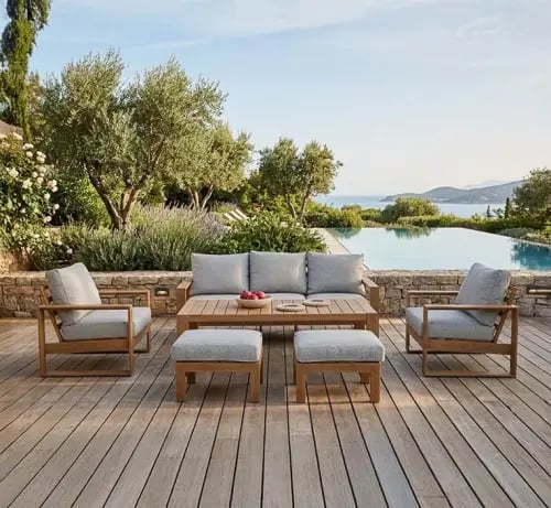 Outdoor seating set