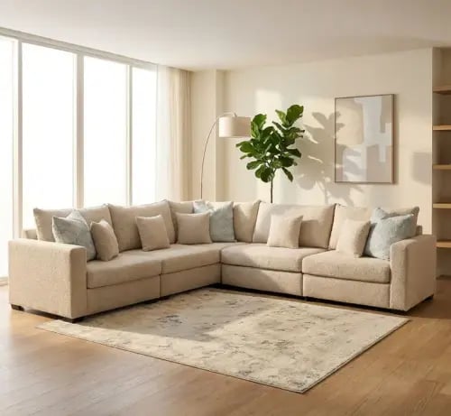 Corner sofa set 5 pieces