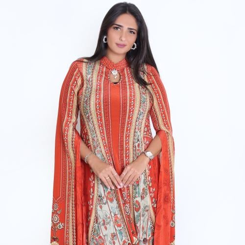 AH-104 جلابية هندية فاخرة