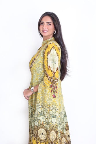 AH-103 جلابية هندية فاخرة