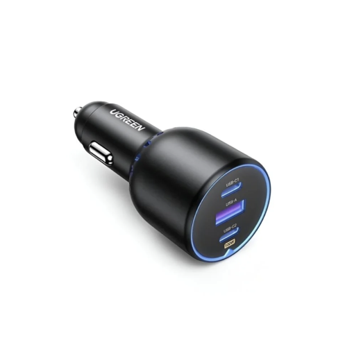 شاحن سيارة يوجرين بمنفذ USB ومنفذين PD بقوة 75 واط...