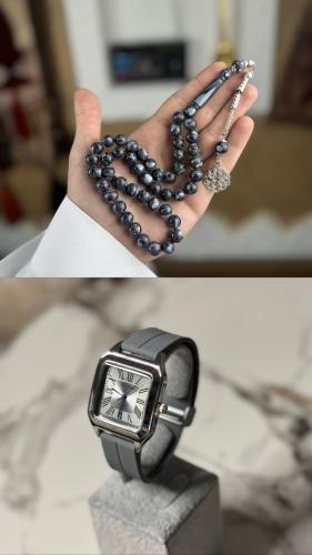 طقم سبحه وساعه مع الملحقات