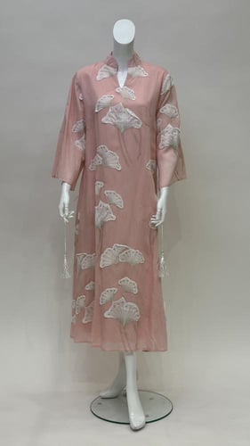 جلابية واسعة نسائي ميدي برباط مطرزة dc499