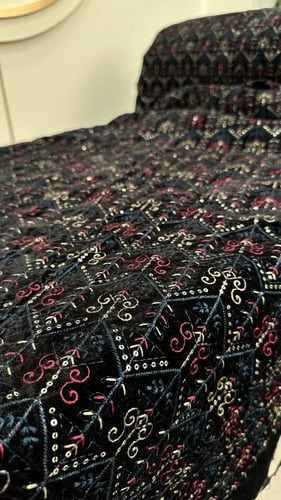 مخمل مطرز هندي 15