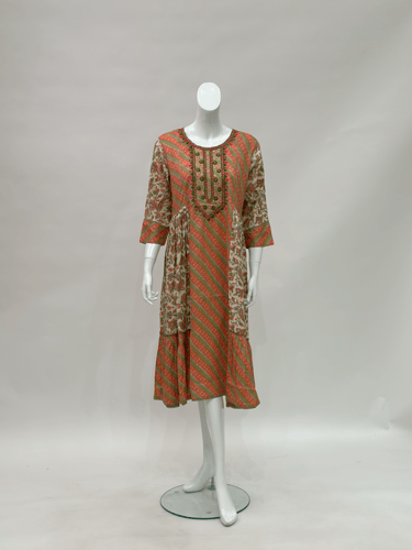 جلابية ميد هندى 6128