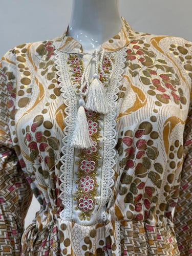 جلابية هندي كشميري بتصميم تراثي Z958