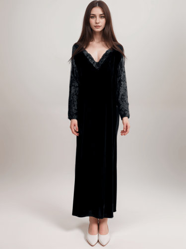 جلابية مخمل MS001