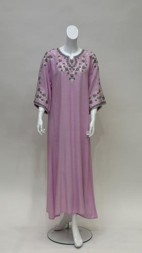 جلابية نسائية للبيت طويلة مطرزة dc241