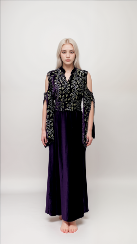 جلابية مخمل DK013