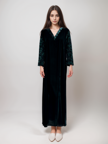 جلابية مخمل MS001