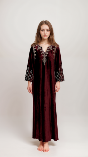 جلابية مخمل DK012