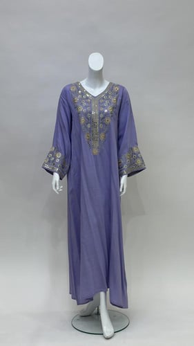 جلابية سهرة نسائي طويلة ترتر مطرزة dc466