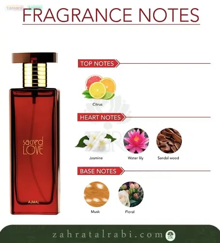 عطر سيكريد لوف للنساء او دي بارفيوم من اجمل 50مل