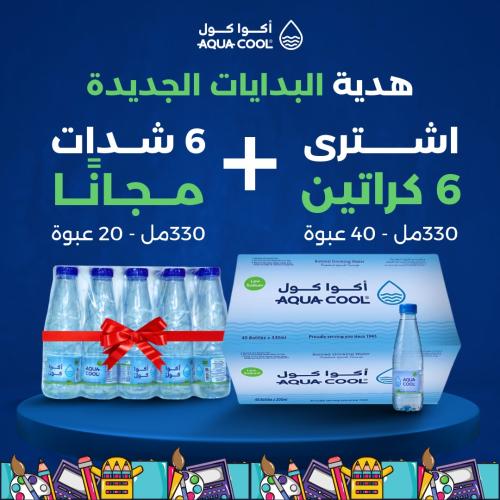 هدية البدايات - 6 كراتين ( 330 مل - 40 عبوة ) + 6...