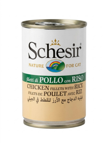 معلبات شيزار قطط الدجاج مع الأرز في الجيلي 140 غرا...