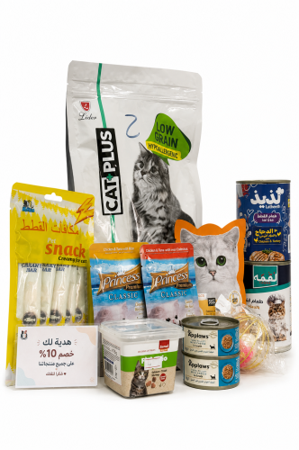بكج التوفير المميز 1اكل قطط كات بلس كيلو ونص 1معلب...