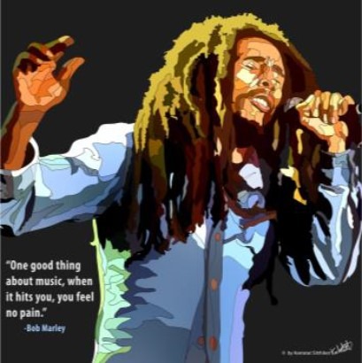 BOB MARLEY BLACK