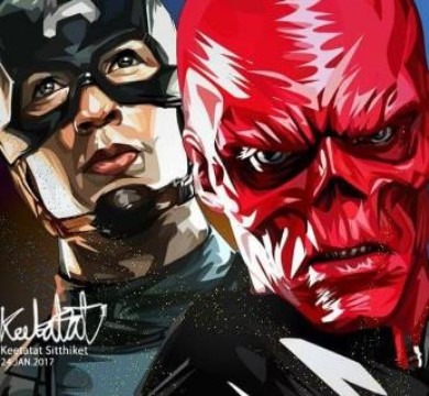 CAP & RED SKULL