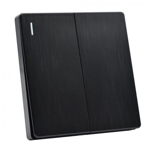 Double key piano black