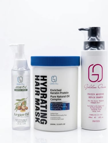 Professional protein replacement set (shampoo, mas...
