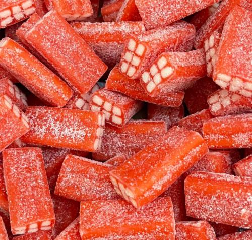 حلوى جلي بشكل الطوب نكهة فراولة 100 جرام