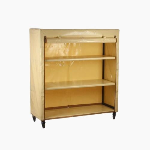 دولاب تخزين كوري متنقل 3 رفوف بيج