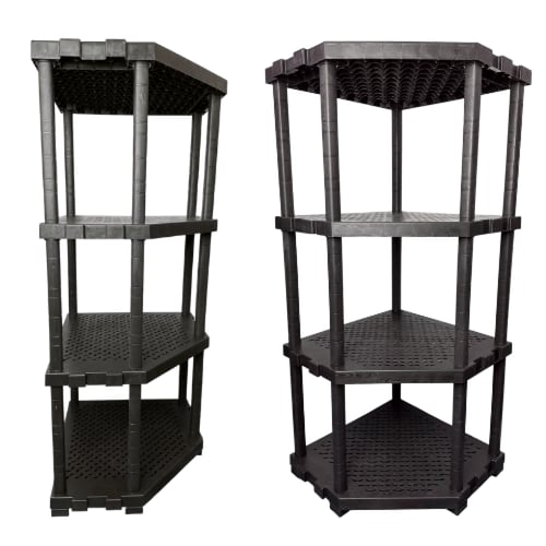 رفوف الزواية بلاستيك مقوّى 4 طبقات