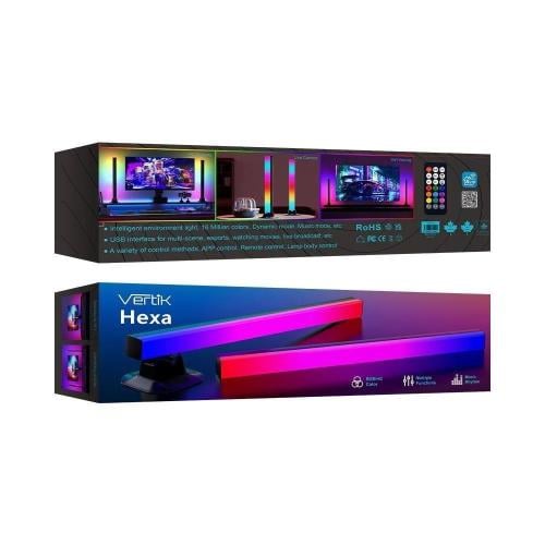 Vertik - اضاءة RGB Hexa مكتبية من شركة فيرتك تحكم...