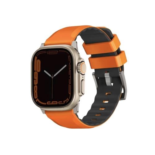 يونيك لينوس سوار ساعة ابل سليكون 45/44/42MM - برتق...