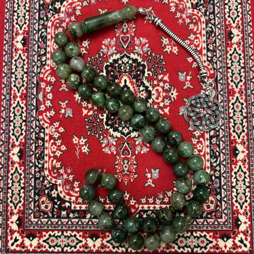 سبحة فاخرة بكلايت دائري أخضر | عرض رمضان