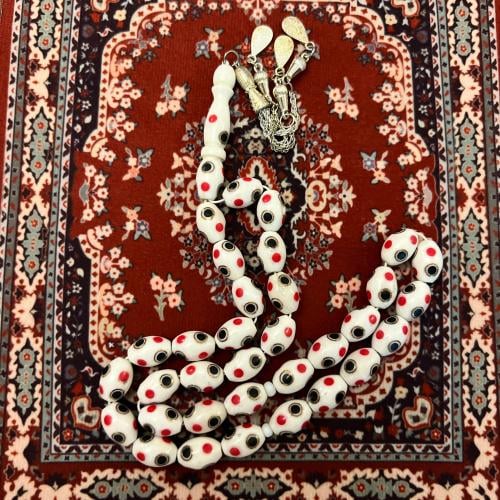 سبحة فاخرة عظم مطعم ابيض | عرض رمضان