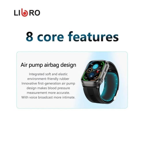 ليبرو - ساعة ذكية LIB-V88 - اسود