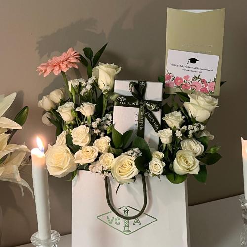 تنسيق ورد هديه - كيس متوسط