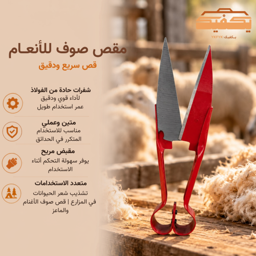 مقص صوف للانعام