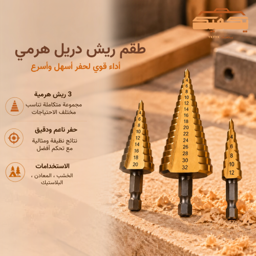 طقم ريش هرمي 3 قطع