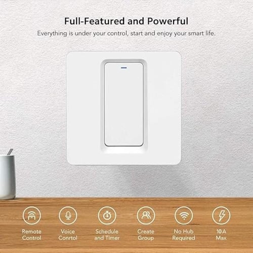 مفتاح إنارة ذكي بزر (فردي)