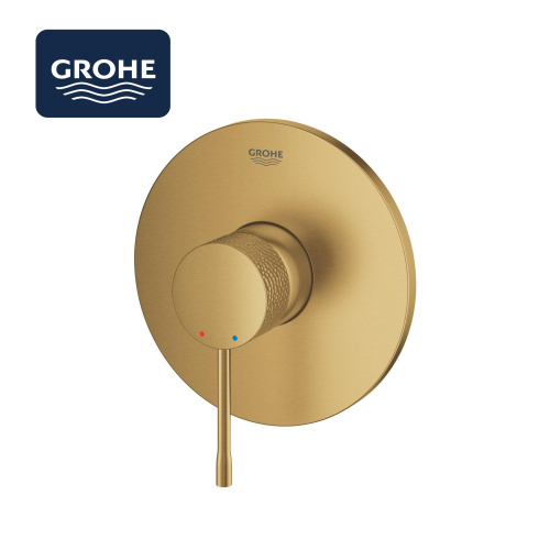 وجه خلاط خط واحد جروهي إيسنس (Grohe Essence) ذهبي مطفي- Brushed Cool