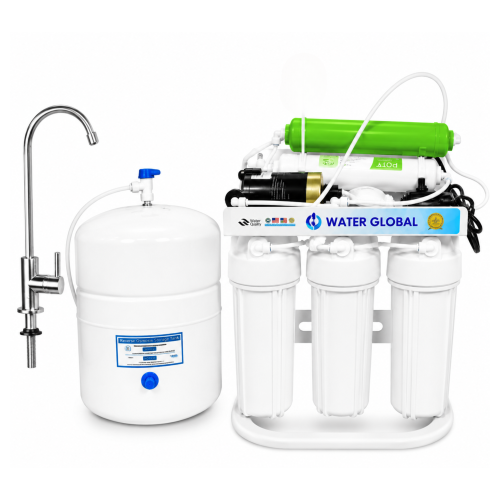 Home water purification device with reverse osmosi...