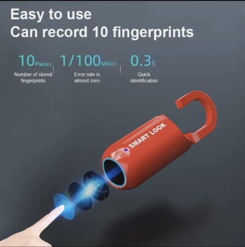 قفل بصمة fingerprint pad lock